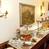 Substantial breakfast buffet